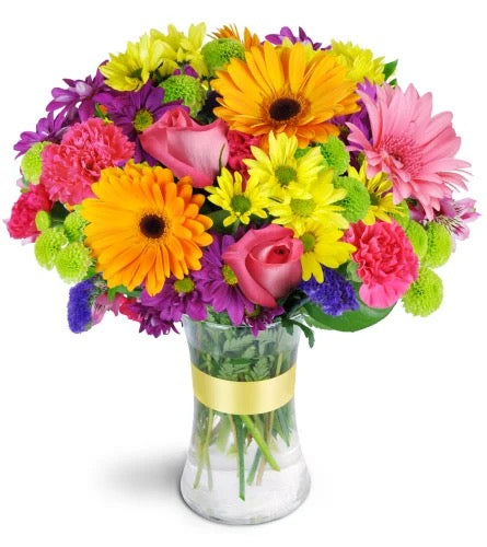 Radiant Rainbow vase